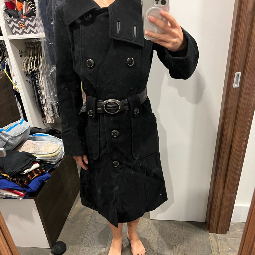 Mackage black wool winter coat